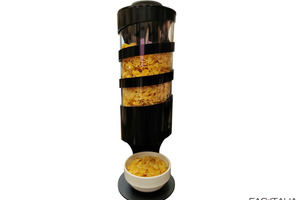 Ceral dispenser with rotary knob