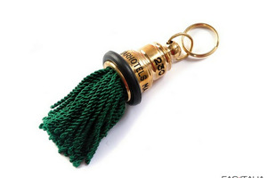 Solid brass bell-shaped Hotel Keychain